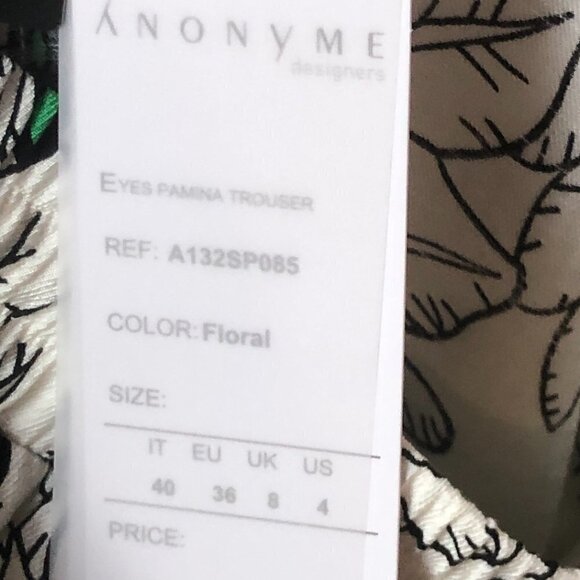 Anonyme Designers Eyes Pamina Floral Trouser NWT Size 4 - Picture 3 of 10